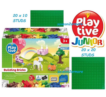Playtive Building Bricks 430 Pieces Unicorn Starter Set, Different Colours Lego - Imported from UK